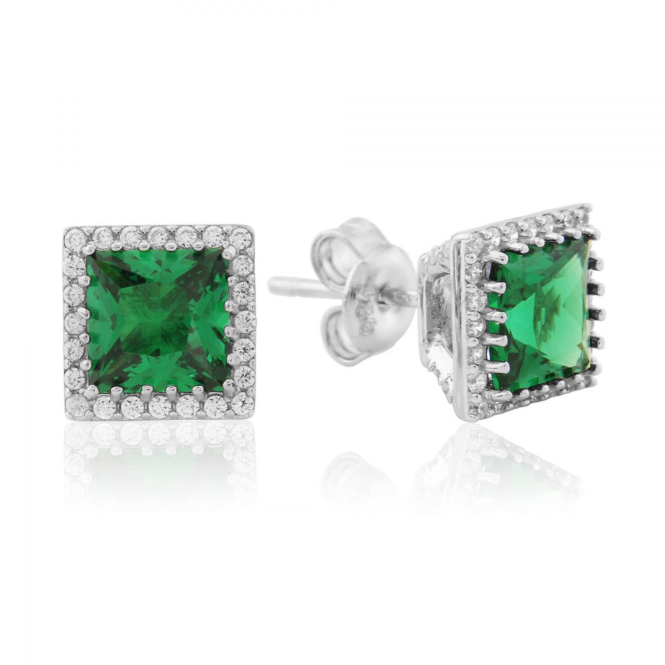 Waterford Jewellery Emerald Stud Earrings Skellig Gift Store