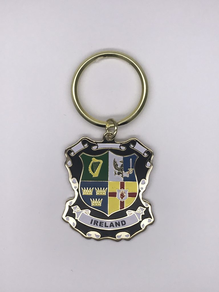 Ireland Keyring Irish Family Coat of Arms Skellig Gift Store